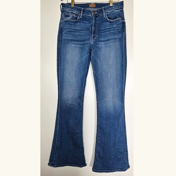 Mother The Weekender Layover Medium Wash Mid Rise Flare Bootcut Jean 30 - Picture 2 of 14